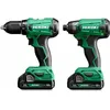 Image de Ensemble d'outils Hikoki KC18DAWCZ (DV18DA + WH18DA); 18 V; 2x2 0 Ah accu.