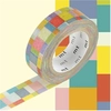 Image de Masking Tape 7 m x 15 mm Mosaïque Couleurs vives