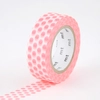 Image de Masking Tape 7 m x 15 mm Pois Rouge Fluo