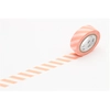 Image de Masking Tape 7 m x 15 mm Rayures Saumon