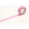 Image de Masking Tape 7 m x 15 mm Tartan Rose