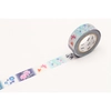 Image de Masking Tape 7 m x 15 mm Kimono Papillons & Fleurs Yukuta