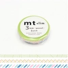 Image de Masking Tape Slim 7 m x 3 mm Pastel 3 pcs