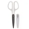 Image de Plus Japan Ciseaux Fitcut Curve Fluorine-Coated AntiadhÃ©sif 175 Mm Blanc-Gris
