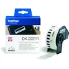 Image de Brother DK-22211 - (29 mm) - Noir sur blanc - Étiquette