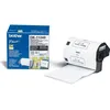 Image de Brother DK-11240 - (51 mm x 102 mm) - Noir sur blanc - Étiquette