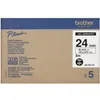 Image de Brother HGe-651v5 - (24 mm x 24 mm) - Noir sur jaune - Ruban