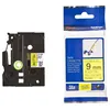Image de Brother TZe-FX621 - (9 mm) - Noir sur jaune - Ruban