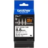 Image de Brother HSe-221 - (8,8 mm) - Noir sur blanc - Ruban