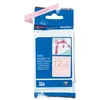 Image de Ruban étiqueteuse 12 mm Tissu doré sur rose