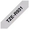 Image de Brother TZe-R931 - Satin - noir sur argent - Rouleau (1,2 cm x 4 m) 1 cassette(s) bande de ruban - pour Brother PT-D210, D600, H110, H200; P-Touch PT-1005, D450, H107; P-Touch Cube Plus PT-P710