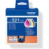 Image de Brother LC-521VAL - 4 couleurs - Cartouche d'encre - Multipack