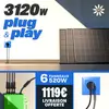 Image de Kit Plug and Play 4 panneaux photovoltaïques 3120W + onduleur