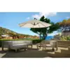 Image de Porticcio parasol ecru déporté rond 3 x 3 m