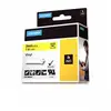 Image de DYMO 1805431 Rhino Bande Vinyle Adhésive Permanente Noir sur Jaune 24mm x 5.5m