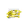 Image de DYMO 18052 Rhino Gaine Thermo-rétractables Noir sur Jaune 6mm x 1.5m