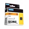 Image de DYMO 18436 Rhino Ruban Vinyl Coloré Noir sur Orange 19mm x 5.5m