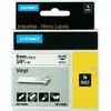 Image de DYMO 18443 Rhino Ruban Vinyl Coloré Blanc sur Noir 9mm x 5.5m
