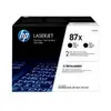 Image de Toner d'origine noir HP 87X - pack de 2 - 18000 pages - CF287XD