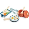 Image de Kit de casserole et poêle en bois