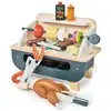 Image de Set de barbecue en bois gris