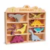 Image de Set d'animaux en bois : dinosaures