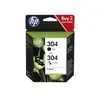 Image de HP 304 Combo Pack - pack de 2 - noir, tricolore à base de colorant - originale - cartouche d'encre - 3JB05AE#301