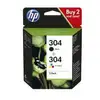 Image de HP 304 Combo Pack - pack de 2 - noir, tricolore à base de colorant cartouche d'encre d'origine - 3JB05AE