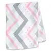 Image de Lange en bambou - chevron rose