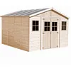 Image de Abri de jardin en bois naturel - h246 x 418 x 420 cm- 16 m²