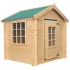 Image de Maison en bois pour enfants -toit rouge- 0.9 m2