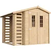 Image de Abri de jardin en bois range bûches extérieurl206xl272xh218cm-3,53+0,97m2