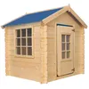 Image de Maison en bois pour enfants -toit bleu- 0.9 m2