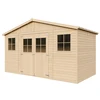 Image de Abri de jardin en bois - h246x418x220 cm - 8 m²