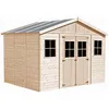 Image de Abri de jardin en bois avec plancher imprégné- h246x418x320 cm-12 m²