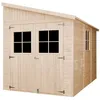 Image de Abri de jardin en bois (avec paroi latérale) - 6 m2 -