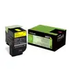 Image de Lexmark 802Y cartouche de toner d'origine jaune 1000 pages - 80C20Y0