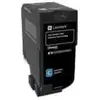 Image de Lexmark cartouche de toner d'origine cyan 7000 pages haute capacité - 74C2SCE
