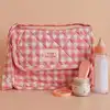 Image de Sac à langer pour poupée avec accessoires vichy
