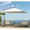 Image de Solenzara parasol ecru déporté carré 3 x 3 m