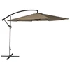 Image de Parasol déporté oahu rond 3m de diamètre taupe