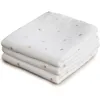 Image de Lot de 3 langes en coton bio crowns (60 x 60 cm)