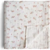 Image de Maxi lange en coton bio pink flowers (120 x 120 cm)