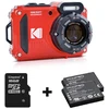 Image de Kodak pixpro wpz2 rouge + 2ème batterie + carte sd