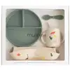 Image de Coffret repas en silicone dino (4 pièces)