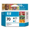 Image de HP Tête d'impression noir mat et cyan HP 70 d'origine - C9404A