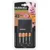 Image de Duracell CEF27 - 0,75 h chargeur de batteries - (pour 4xAA/AAA) 2 x type AA - NiMH - 1300 mAh - avec 2 piles rechargeables AAA NiMH 750 mAh