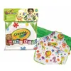 Image de Crayola Mini Kids Tablier De Protection Manches Longues Ãge 12 Mois Poids Jusqu 17 Kg Pour La Maternelle Et Les Loisirs 25-3940