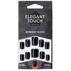 Image de Accessoires ongles Elegant Touch  Ongles Core Color Avec Colle Squovale noir Nuit P31086849