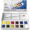 Image de Lot de 12 demi-godets d'aquarelle Cotman
